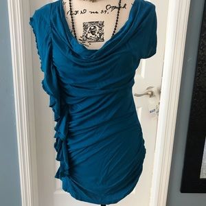 Peacock Blue Top
